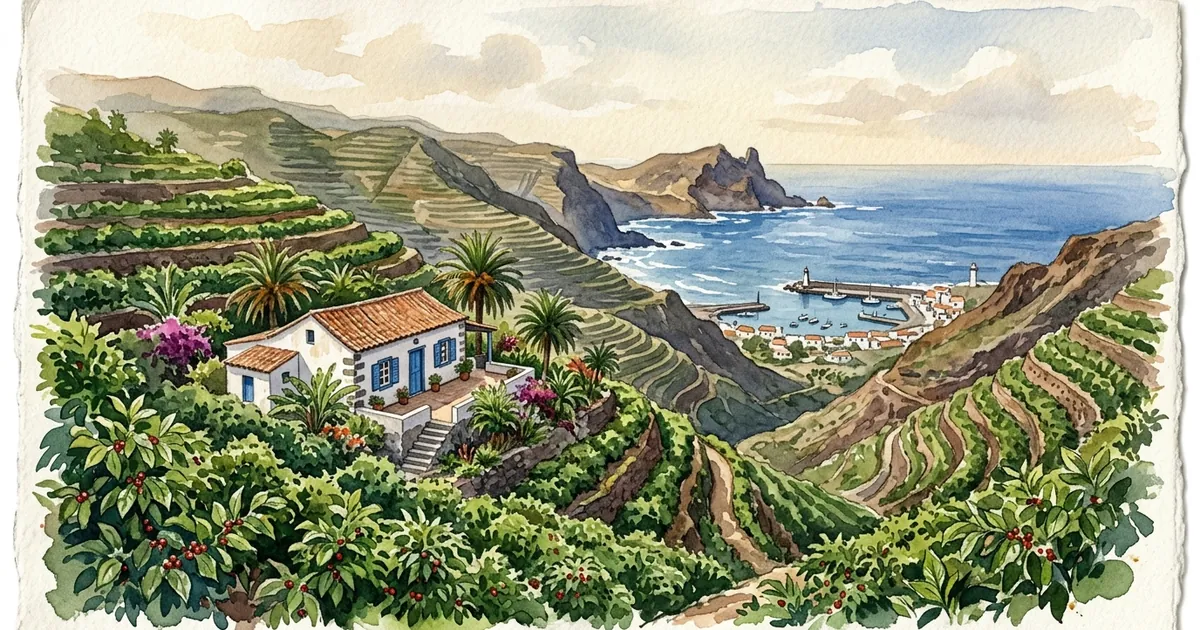 Illustration: Kaffee aus dem Valle de Agaete