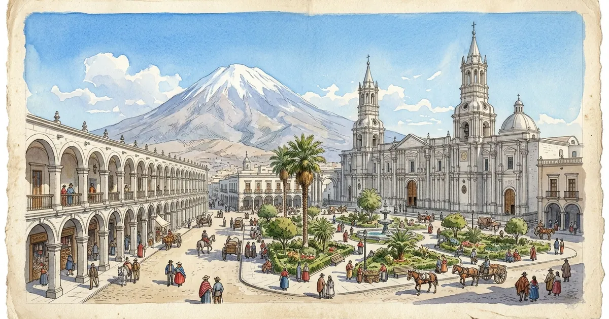 Illustration: Arequipa und der Colca-Canyon