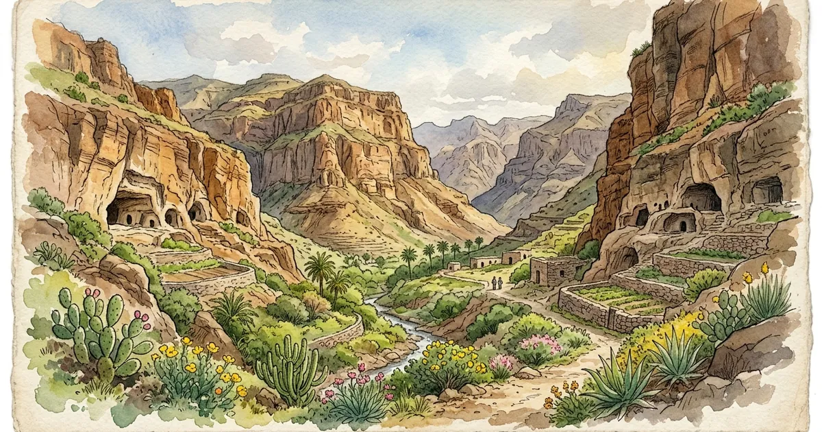 Illustration: Barranco de Guayadeque