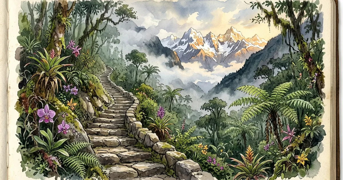 Illustration: Inka-Trail nach Machu Picchu