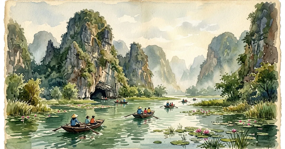 Illustration: Ninh Binh und der Trang-An-Komplex