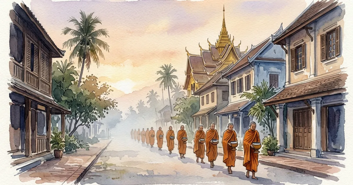Illustration: Tak Bat